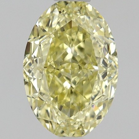 Diament o barwie fantazyjnej szlif owalny, 0.66ct, VVS1, Fancy Yellow, GIA 2507193835