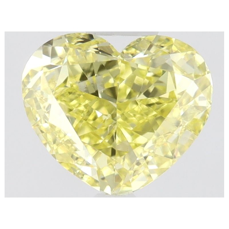 Diament o barwie fantazyjnej serce, 0.45ct, VS1, Fancy Intense Yellow, GIA 5231292141