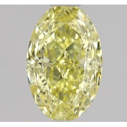 Diament o barwie fantazyjnej szlif owalny, 0.6ct, VVS2, Fancy Intense Yellow, GIA 5234423930