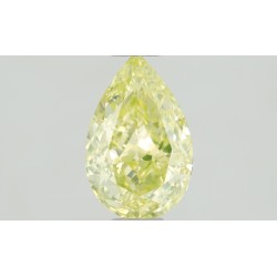 Diament o barwie fantazyjnej szlif gruszkowy, 0.61ct, VS2, Fancy Greenish Yellow, GIA 1423378507