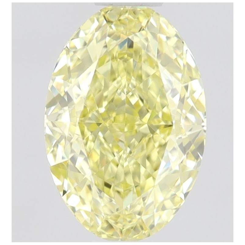 Diament o barwie fantazyjnej szlif owalny, 0.61ct, VVS2, Fancy Intense Yellow, GIA 7502081487
