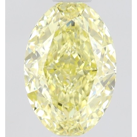 Diament o barwie fantazyjnej szlif owalny, 0.61ct, VVS2, Fancy Intense Yellow, GIA 7502081487