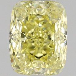 Diament o barwie fantazyjnej szlif poduszkowy brylantowy, 1.01ct, VVS1, Fancy Intense Yellow, GIA 2231424283