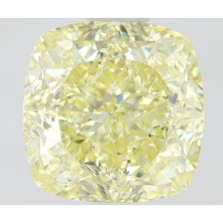 Diament o barwie fantazyjnej szlif poduszkowy brylantowy, 1.02ct, VVS1, Fancy Light Yellow, GIA 1505193809