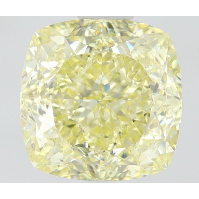 Diament o barwie fantazyjnej szlif poduszkowy brylantowy, 1.02ct, VVS1, Fancy Light Yellow, GIA 1505193809