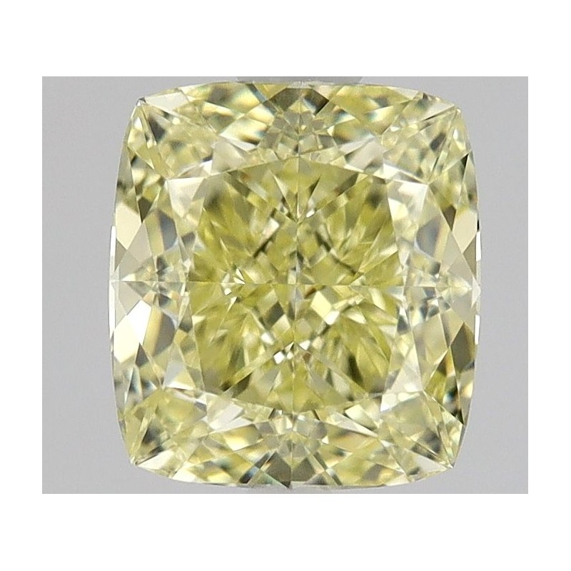 Diament o barwie fantazyjnej szlif poduszkowy brylantowy, 1ct, VS1, Fancy Yellow, GIA 7506193811