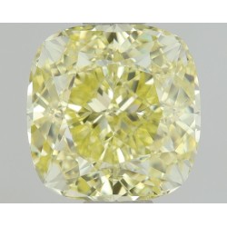 Diament o barwie fantazyjnej szlif poduszkowy brylantowy, 0.8ct, SI1, Fancy Yellow, GIA 1498050440