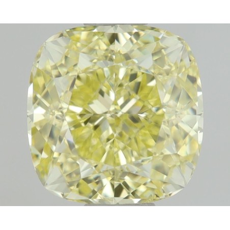 Diament o barwie fantazyjnej szlif poduszkowy brylantowy, 0.8ct, SI1, Fancy Yellow, GIA 1498050440
