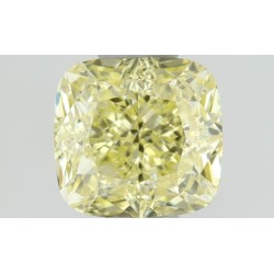 Diament o barwie fantazyjnej szlif poduszkowy brylantowy, 0.52ct, VVS2, Fancy  Yellow, GIA 1427492682