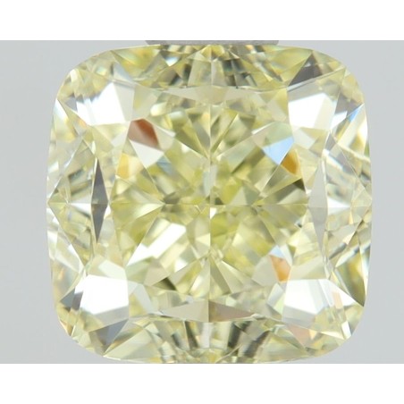 Diament o barwie fantazyjnej szlif poduszkowy brylantowy, 1.01ct, VVS2, Fancy Light  Yellow, GIA 2417866483