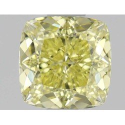 Diament o barwie fantazyjnej szlif poduszkowy brylantowy, 0.74ct, VVS2, Fancy Intense Yellow, GIA 2534195566