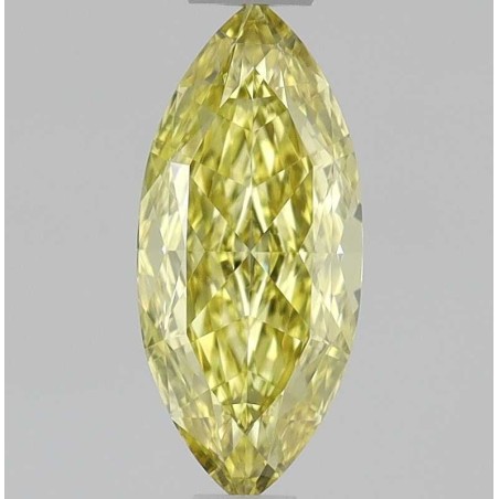 Diament o barwie fantazyjnej markiza, 0.54ct, VVS1, Fancy Intense Yellow, GIA 2536195586