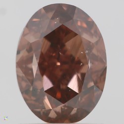 Diament o barwie fantazyjnej szlif owalny, 1.5ct, SI1, Fancy Deep Brown Pink, GIA 5211020007