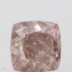 Diament o barwie fantazyjnej szlif poduszkowy modyfikowany, 1.1ct, SI2, Fancy Brownish Pink, GIA 2225264204