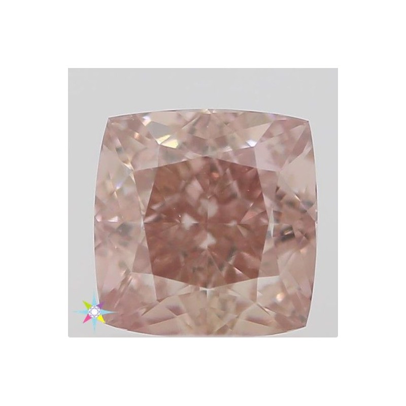 Diament o barwie fantazyjnej szlif poduszkowy modyfikowany, 0.48ct, VS1, Fancy Orangey Pink, GIA 2225382171 Diament o barwie fantazyjnej szlif poduszkowy modyfikowany, 0.48ct, VS1, Fancy Orangey Pink, GIA 2225382171