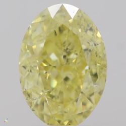 Diament o barwie fantazyjnej szlif owalny, 1.01ct, SI2, Fancy Intense  Yellow, GIA 2307882836