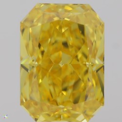 Diament o barwie fantazyjnej radiant, 1.2ct, VS2, Fancy Vivid Orangey Yellow, GIA 6302912203