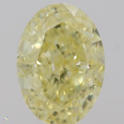 Diament o barwie fantazyjnej szlif owalny, 1.06ct, SI2, Fancy  Yellow, GIA 3315103884