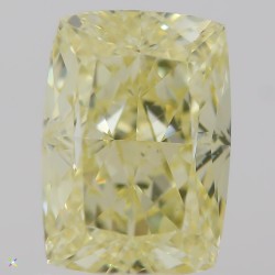 Diament o barwie fantazyjnej szlif poduszkowy brylantowy, 1.01ct, VS2, Fancy Yellow, GIA 7311311744