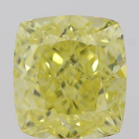 Diament o barwie fantazyjnej szlif poduszkowy brylantowy, 1ct, SI2, Fancy Intense  Yellow, GIA 5211291973