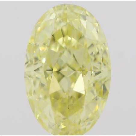 Diament o barwie fantazyjnej szlif owalny, 1ct, SI1, Fancy  Yellow, GIA 2211289766