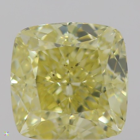 Diament o barwie fantazyjnej szlif poduszkowy brylantowy, 0.72ct, SI1, Fancy  Yellow, GIA 6315757238