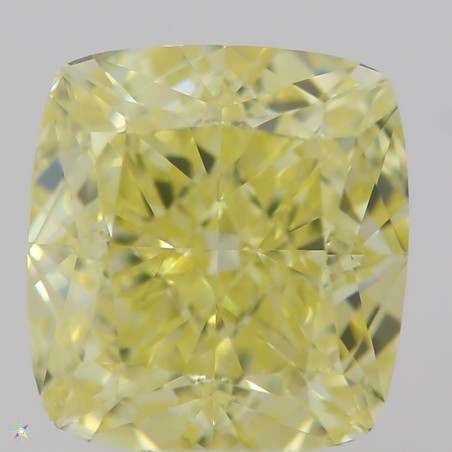 Diament o barwie fantazyjnej szlif poduszkowy brylantowy, 1.01ct, VVS1, Fancy  Yellow, GIA 6315271566