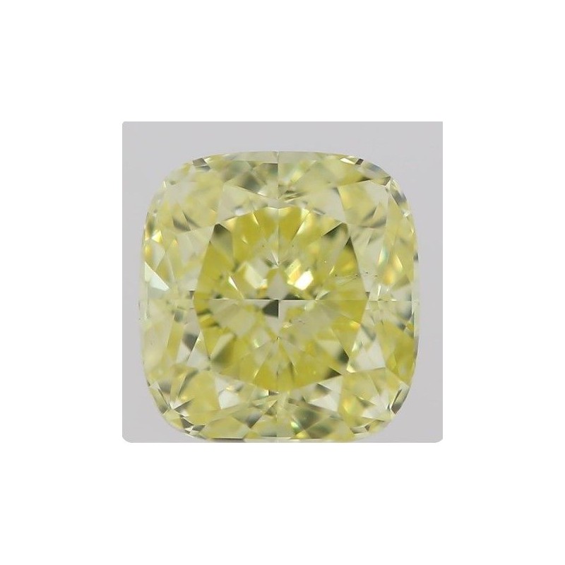 Diament o barwie fantazyjnej szlif poduszkowy brylantowy, 0.5ct, SI1, Fancy Yellow, GIA 2213654059 Diament o barwie fantazyjnej szlif poduszkowy brylantowy, 0.5ct, SI1, Fancy Yellow, GIA 2213654059