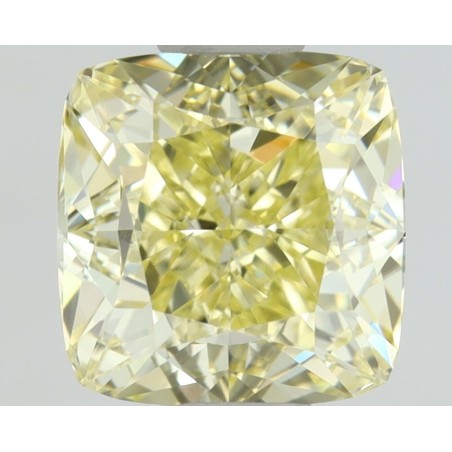 Diament o barwie fantazyjnej szlif poduszkowy brylantowy, 1ct, VVS2, Fancy  Yellow, GIA 6412276583