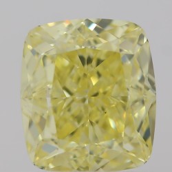 Diament o barwie fantazyjnej szlif poduszkowy brylantowy, 1.01ct, VS1, Fancy Intense  Yellow, GIA 3335026769