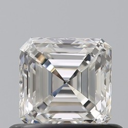 Diament szlif szmaragdowy kwadratowy, 0.61ct, VVS2, H, GIA 6515060440
