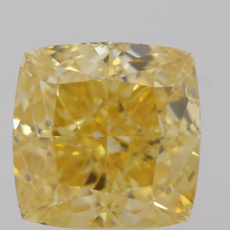 Diament o barwie fantazyjnej szlif poduszkowy brylantowy, 1.31ct, SI2, Fancy Intense Orangey Yellow, GIA 5323430727