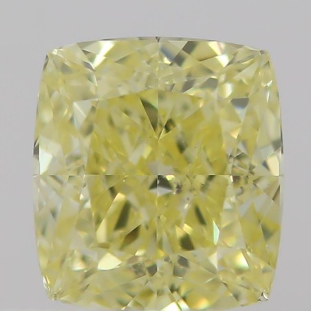 Diament o barwie fantazyjnej szlif poduszkowy brylantowy, 0.5ct, SI1, Fancy  Yellow, GIA 2326586407
