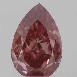Diament o barwie fantazyjnej szlif gruszkowy, 0.31ct, SI1, Fancy Deep Orangey Pink, GIA 2223194021