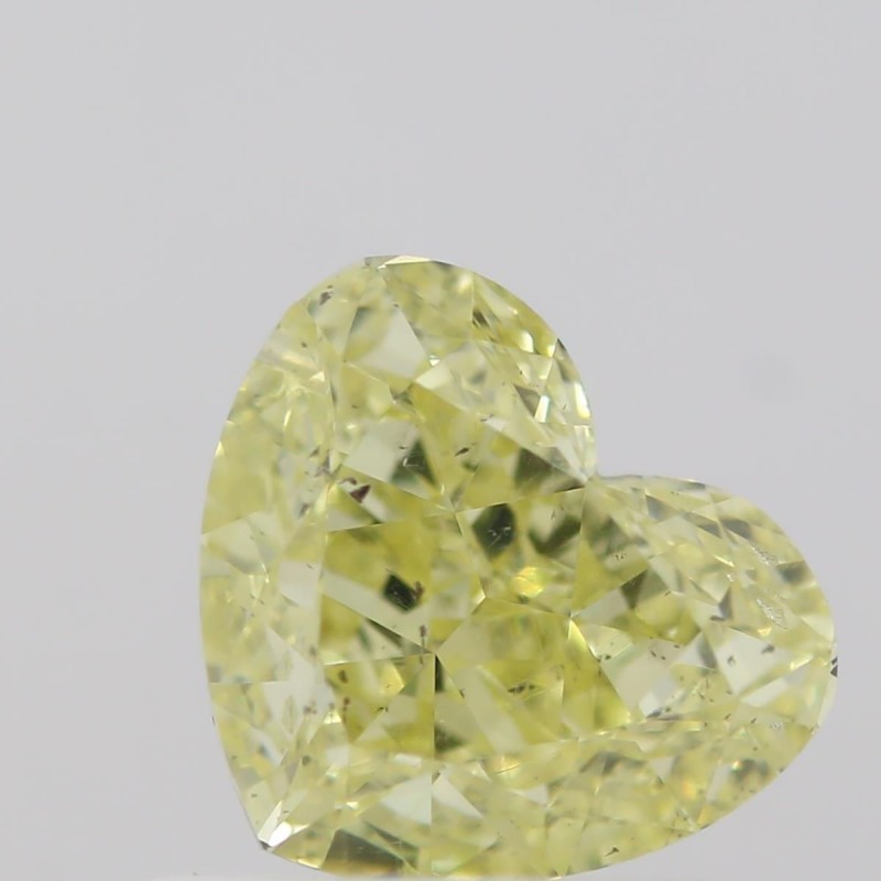Diament o barwie fantazyjnej serce, 0.72ct, SI1, Fancy Yellow, GIA 2213019862