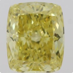 Diament o barwie fantazyjnej szlif poduszkowy brylantowy, 1.01ct, VS2, Fancy Intense  Yellow, GIA 2211373932