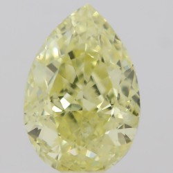 Diament o barwie fantazyjnej szlif gruszkowy, 0.5ct, SI2, Fancy  Yellow, GIA 5212019926