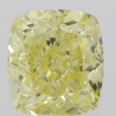 Diament o barwie fantazyjnej szlif poduszkowy brylantowy, 0.5ct, VVS1, Fancy  Yellow, GIA 2215019621