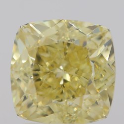 Diament o barwie fantazyjnej szlif poduszkowy brylantowy, 2ct, VS1, Fancy  Yellow, GIA 7336684955
