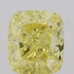 Diament o barwie fantazyjnej szlif poduszkowy brylantowy, 1ct, VS1, Fancy Intense  Yellow, GIA 7336633203