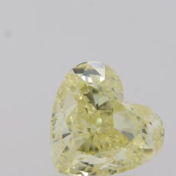 Diament o barwie fantazyjnej serce, 1ct, SI1, Fancy Yellow, GIA 7331685585