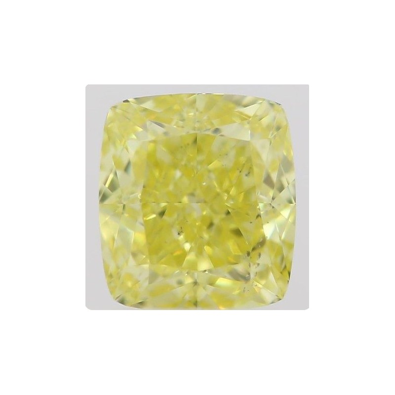 Diament o barwie fantazyjnej szlif poduszkowy brylantowy, 0.58ct, SI1, Fancy Intense  Yellow, GIA 1216373687