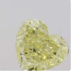 Diament o barwie fantazyjnej serce, 1ct, SI1, Fancy  Yellow, GIA 6213373959
