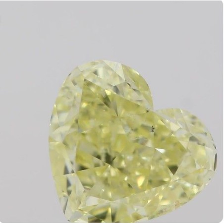 Diament o barwie fantazyjnej serce, 1ct, SI1, Fancy  Yellow, GIA 6213373959