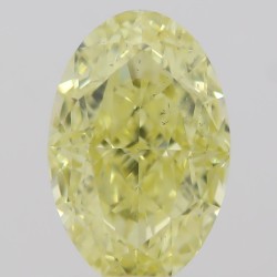 Diament o barwie fantazyjnej szlif owalny, 0.5ct, SI1, Fancy  Yellow, GIA 2215291745