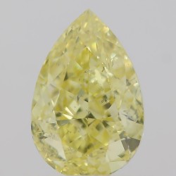 Diament o barwie fantazyjnej szlif gruszkowy, 0.59ct, SI2, Fancy Intense Yellow, GIA 2203874711