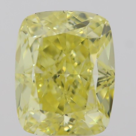 Diament o barwie fantazyjnej szlif poduszkowy brylantowy, 1ct, SI1, Fancy Intense Yellow, GIA 2213090190