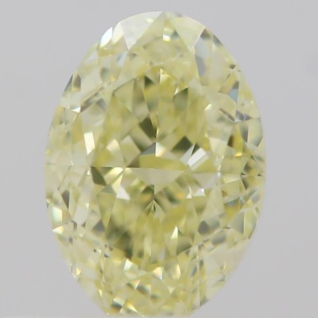Diament o barwie fantazyjnej szlif owalny, 0.5ct, VVS2, Fancy Light  Yellow, GIA 6214019953