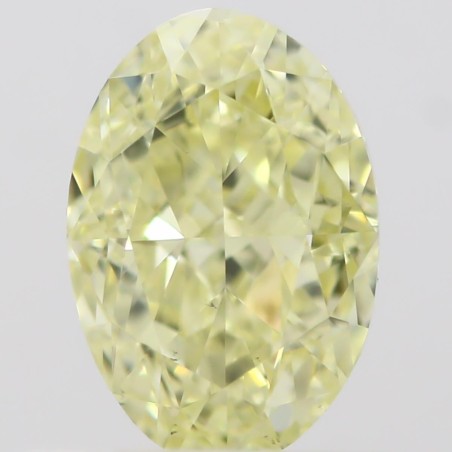 Diament o barwie fantazyjnej szlif owalny, 0.6ct, VS2, Fancy Yellow, GIA 2213654427