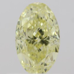 Diament o barwie fantazyjnej szlif owalny, 0.51ct, VS1, Fancy Yellow, GIA 2211654100